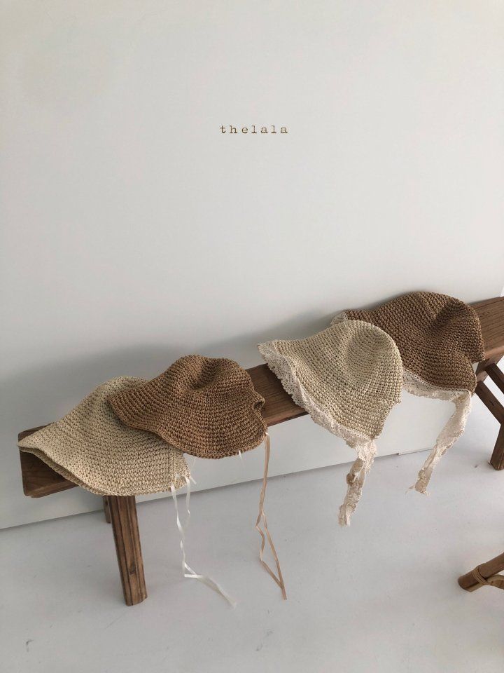 LALA - Korean Children Fashion - #Kfashion4kids - Rattan Lace Bonnet