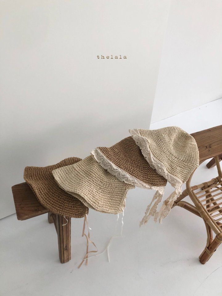LALA - Korean Children Fashion - #Kfashion4kids - Rattan Lace Bonnet - 2