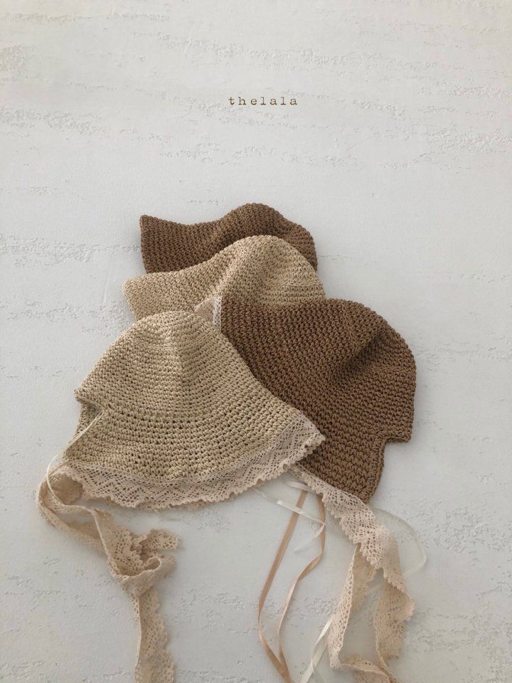LALA - Korean Children Fashion - #Kfashion4kids - Rattan Lace Bonnet - 9