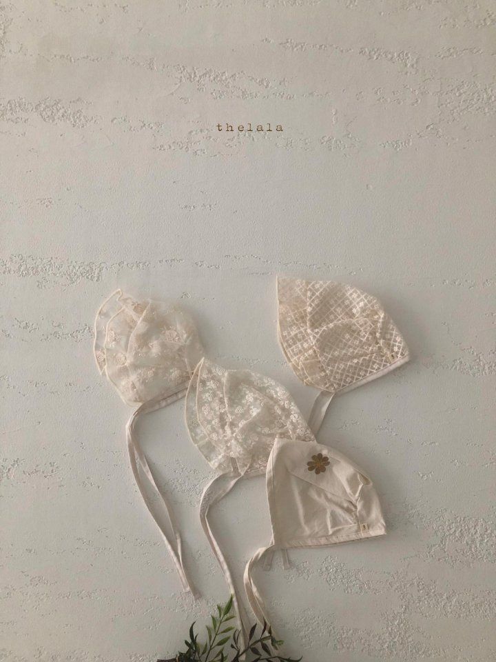 LALA - Korean Children Fashion - #Kfashion4kids - Lace Embroidery Bonnet - 3