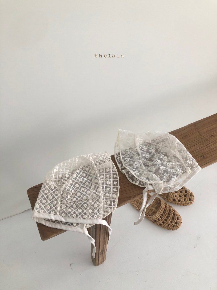 LALA - Korean Children Fashion - #Kfashion4kids - Lace Embroidery Bonnet - 6