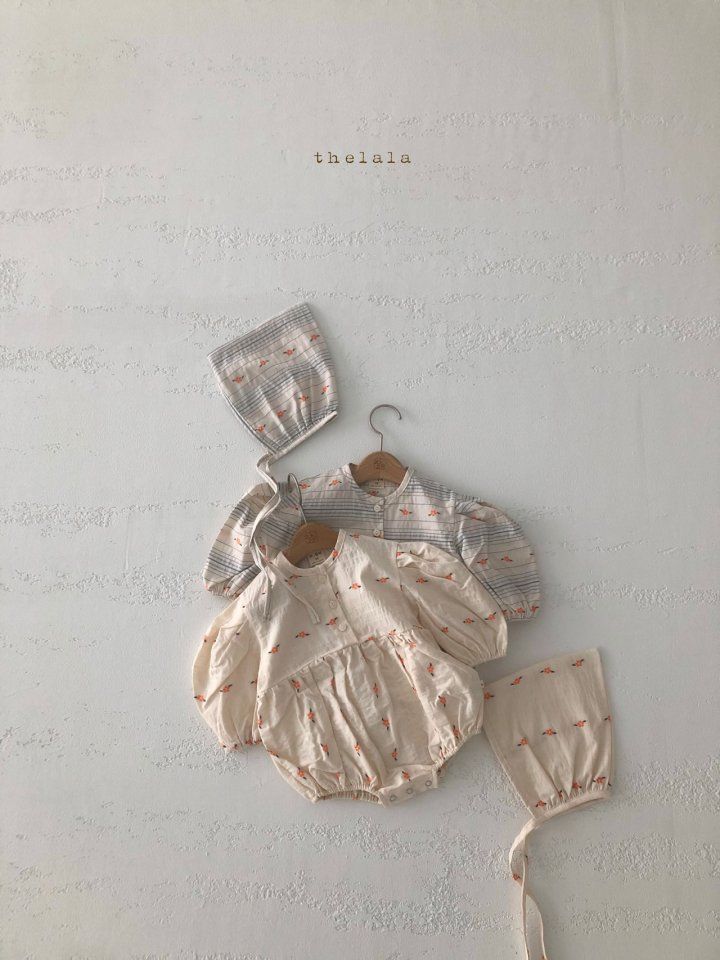 LALA - Korean Children Fashion - #Kfashion4kids - Orang Bodysuit with Bonnet - 2