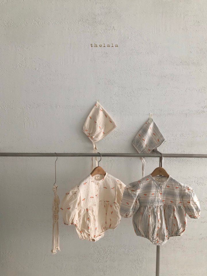 LALA - Korean Children Fashion - #Kfashion4kids - Orang Bodysuit with Bonnet - 5