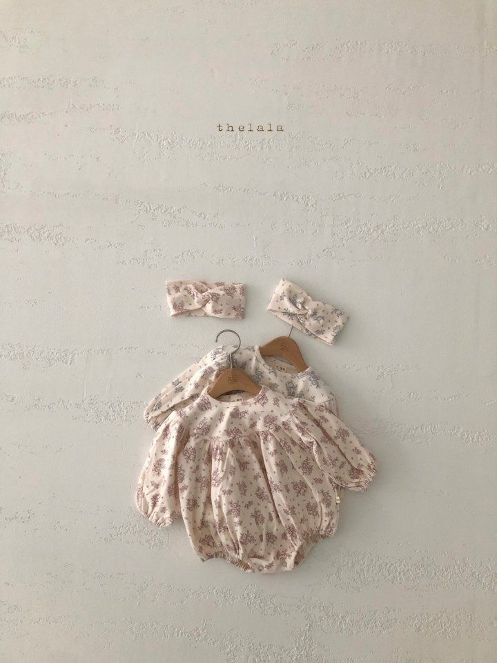 LALA - Korean Children Fashion - #Kfashion4kids - Lilac Bodysuit with Turban - 2