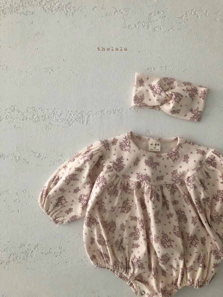 LALA - Korean Children Fashion - #Kfashion4kids - Lilac Bodysuit with Turban - 6
