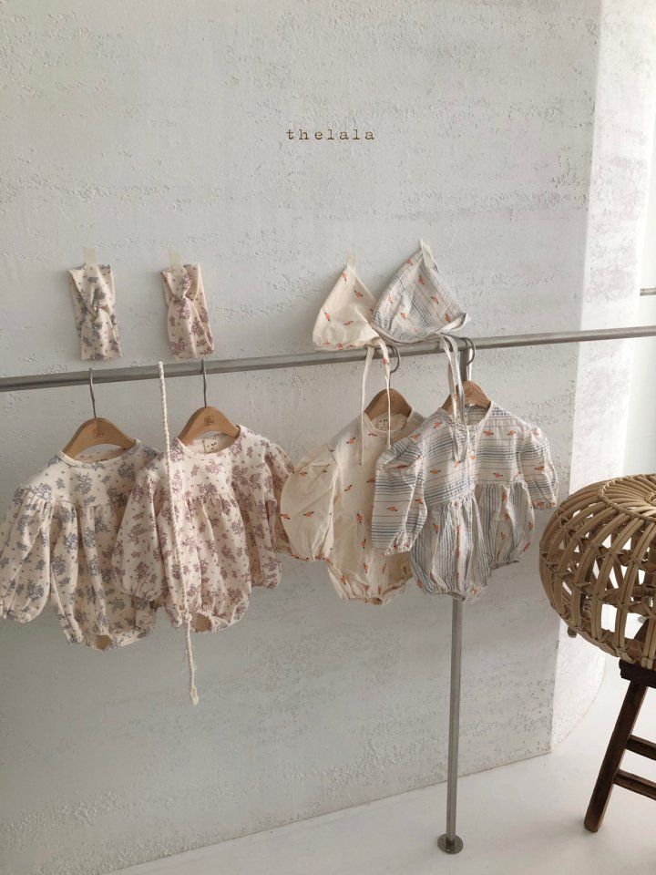 LALA - Korean Children Fashion - #Kfashion4kids - Lilac Bodysuit with Turban - 9