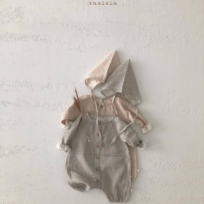LALA - Korean Children Fashion - #Kfashion4kids - Mino Bodysuit with Bonnet