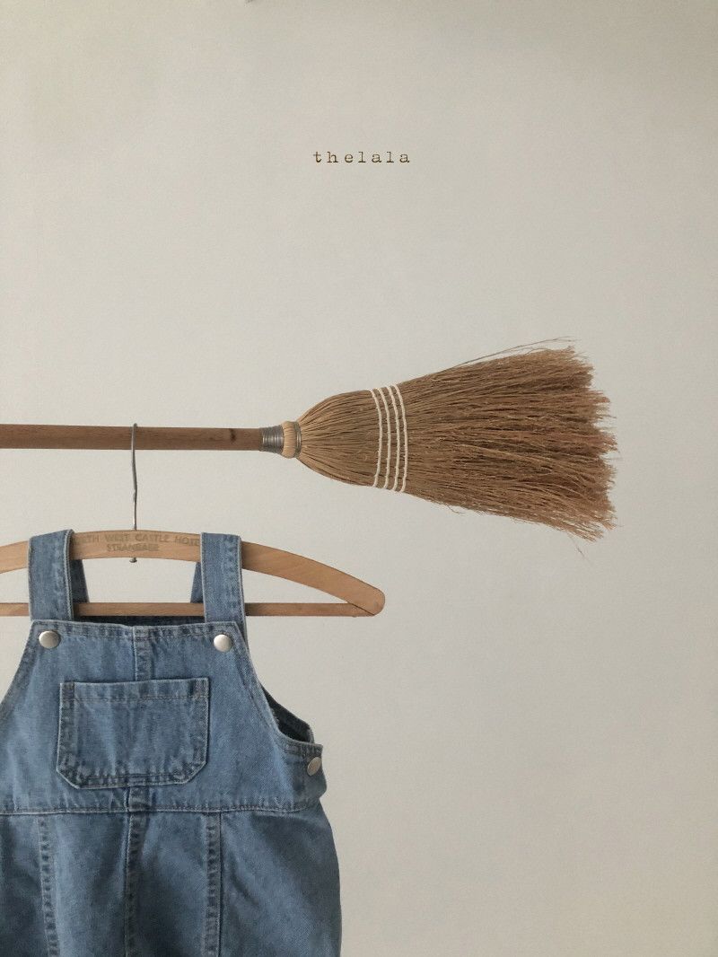 LALA - Korean Children Fashion - #Kfashion4kids - Denim Suspender Bodysuit - 4