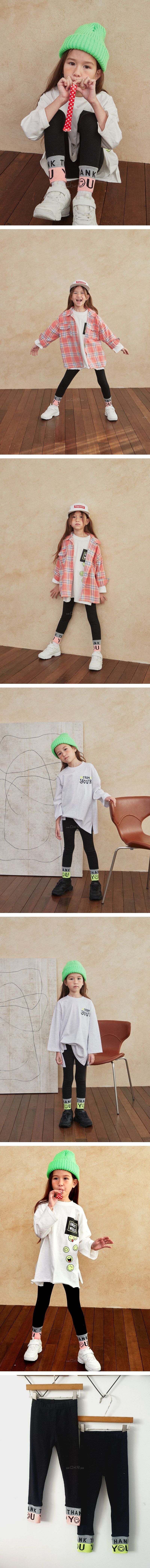 LILAS - Korean Children Fashion - #Kfashion4kids - Thank You Leggings
