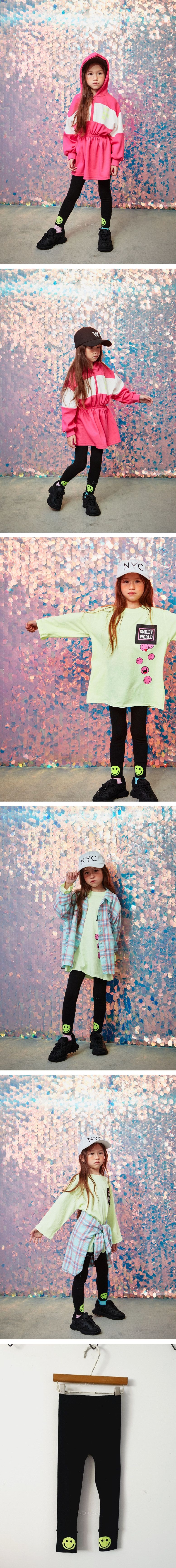 LILAS - Korean Children Fashion - #Kfashion4kids - Smile Leggings