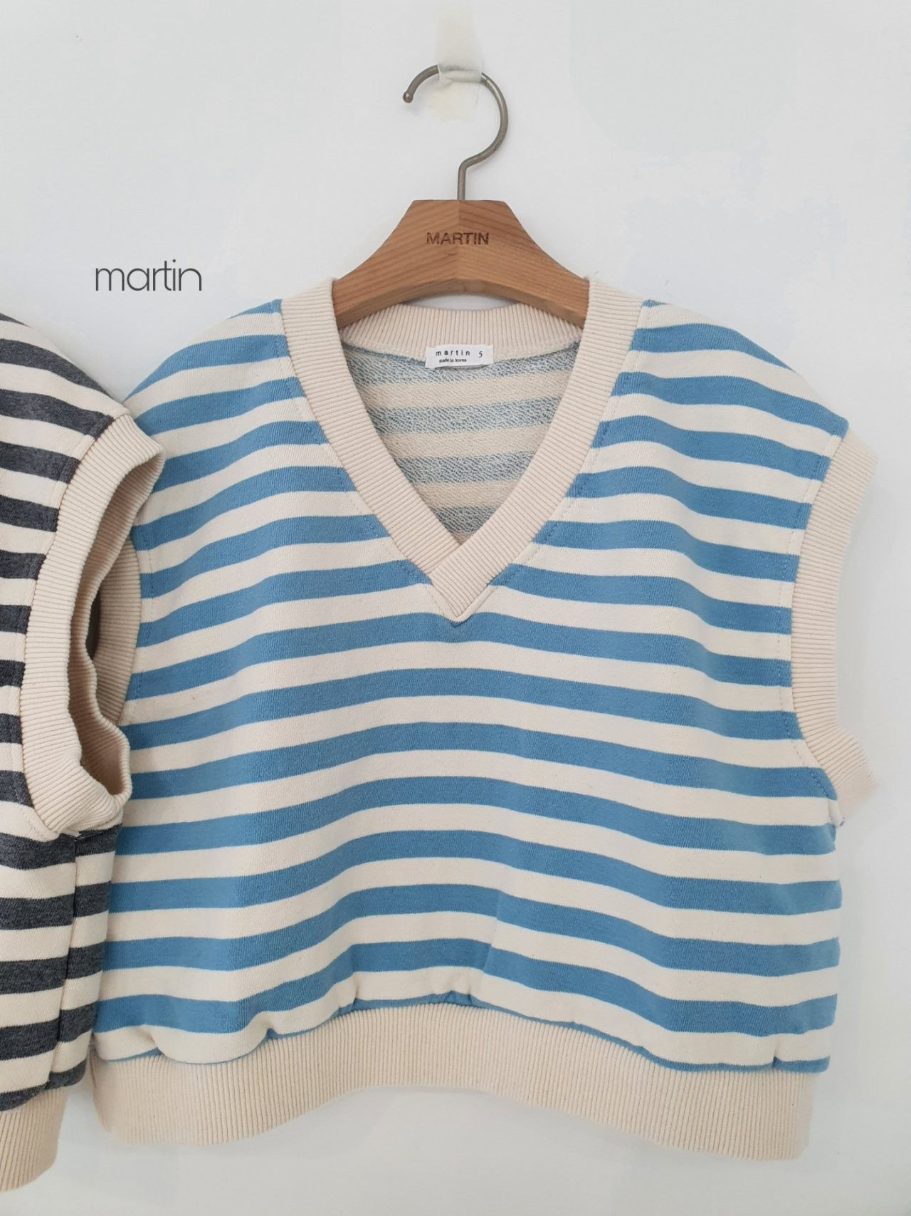 MARTIN - Korean Children Fashion - #Kfashion4kids - Stripe Vest - 4
