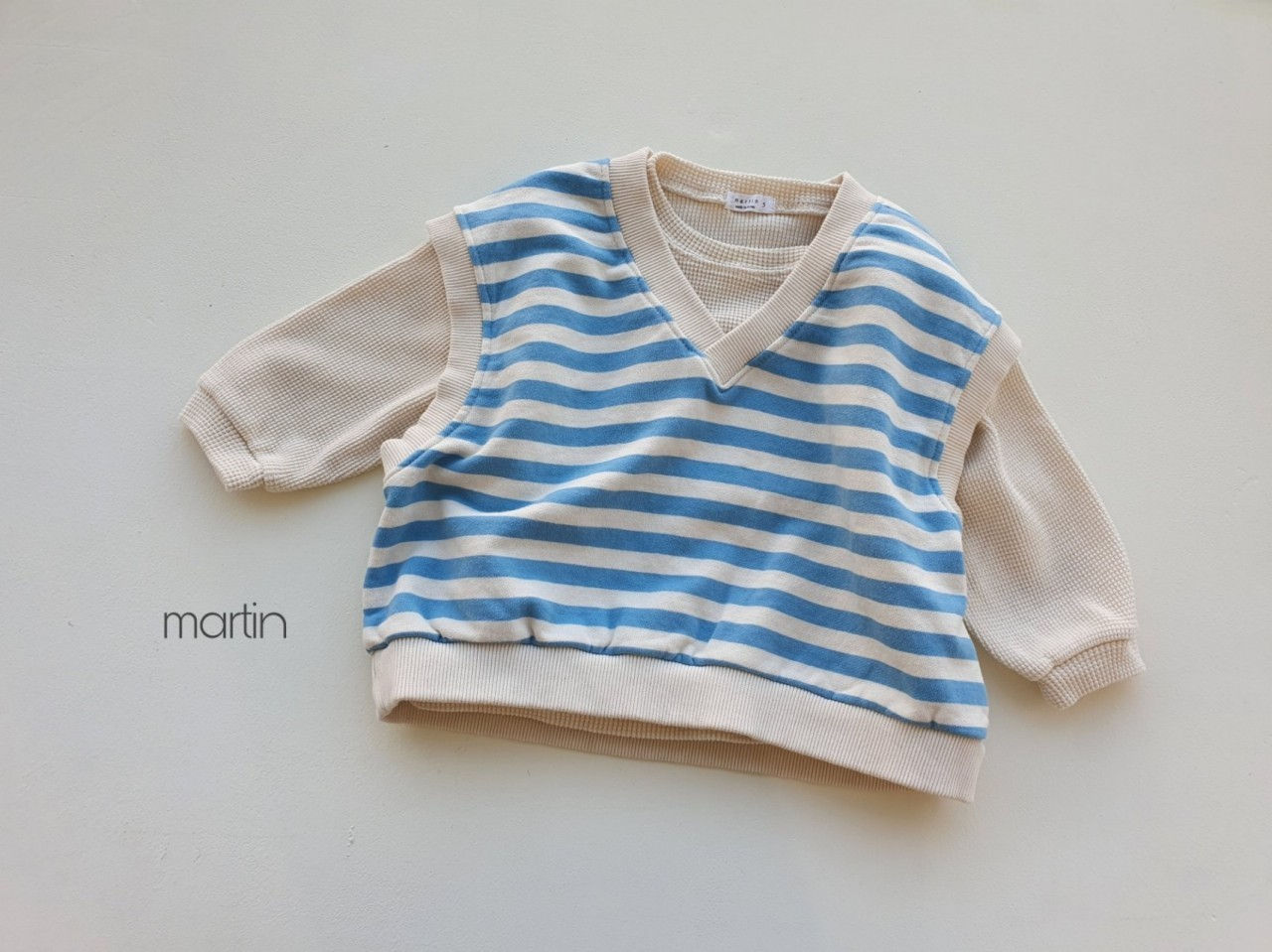 MARTIN - Korean Children Fashion - #Kfashion4kids - Stripe Vest - 6