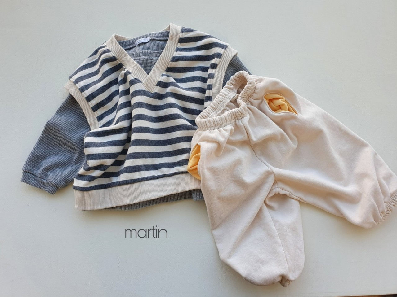 MARTIN - Korean Children Fashion - #Kfashion4kids - Stripe Vest - 8