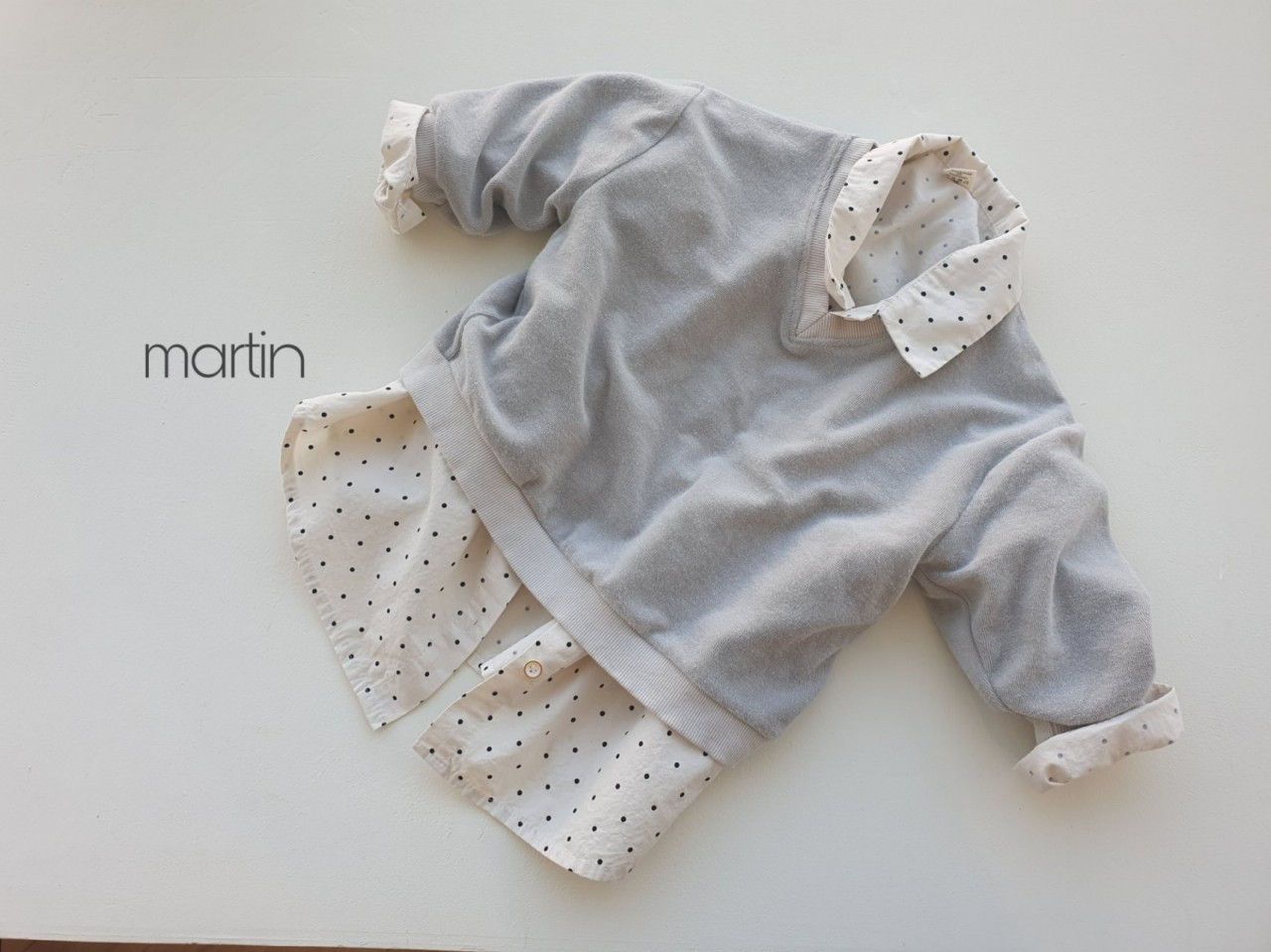 MARTIN - Korean Children Fashion - #Kfashion4kids - Terry V-neck Sweatshirt - 8