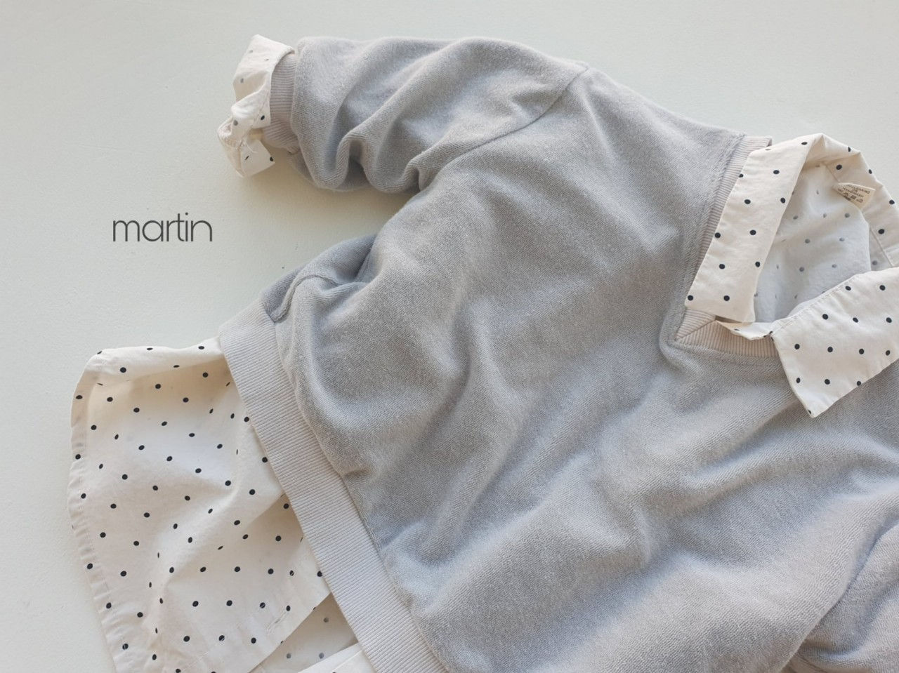MARTIN - Korean Children Fashion - #Kfashion4kids - Terry V-neck Sweatshirt - 9