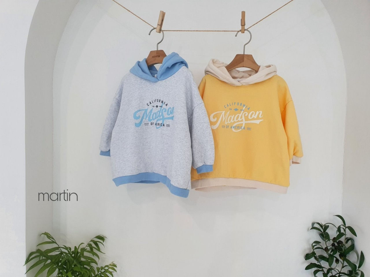 MARTIN - Korean Children Fashion - #Kfashion4kids - Colored Hood Sweatshirt - 2