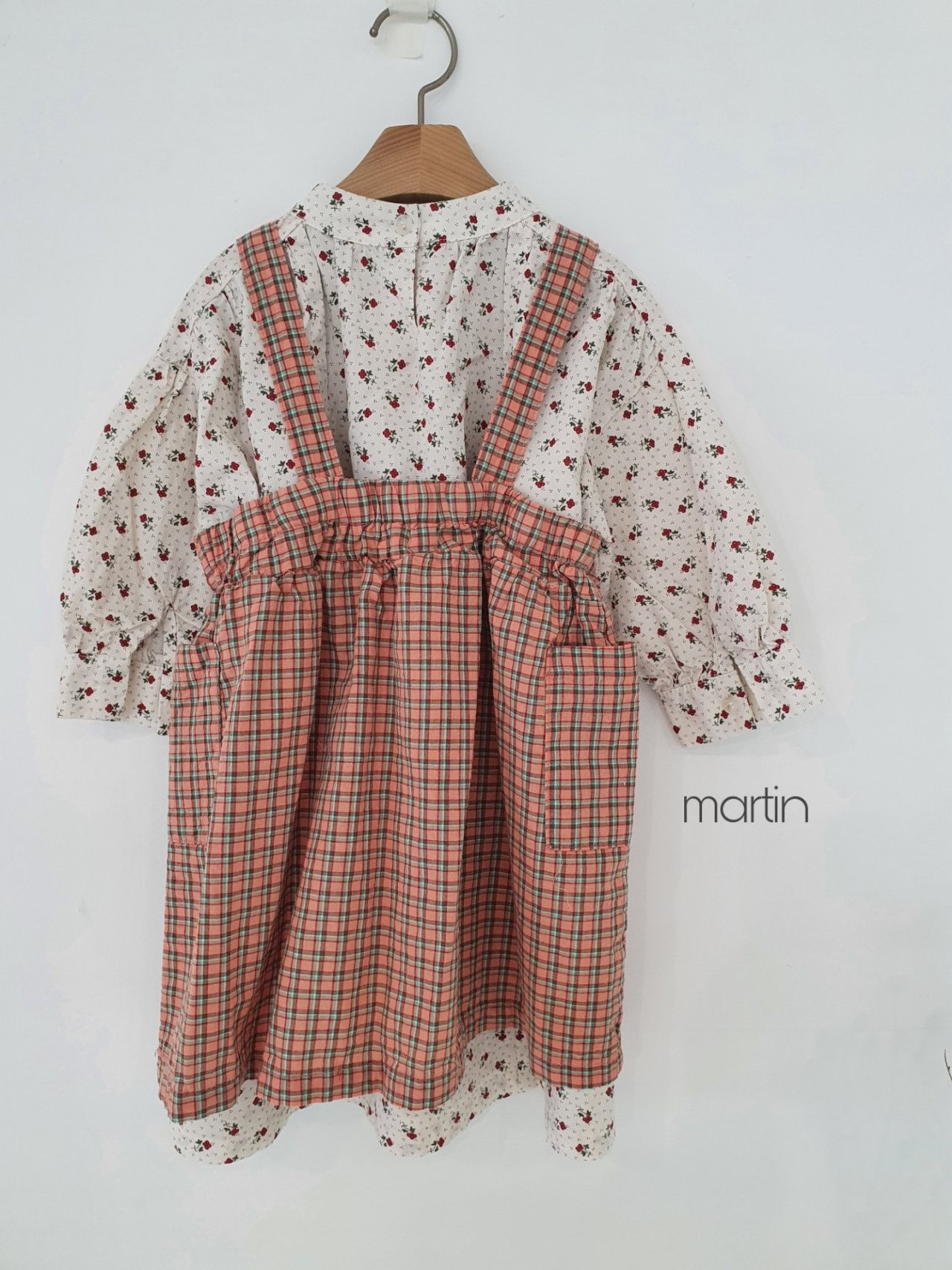 MARTIN - Korean Children Fashion - #Kfashion4kids - Check Eyelet One-piece - 4