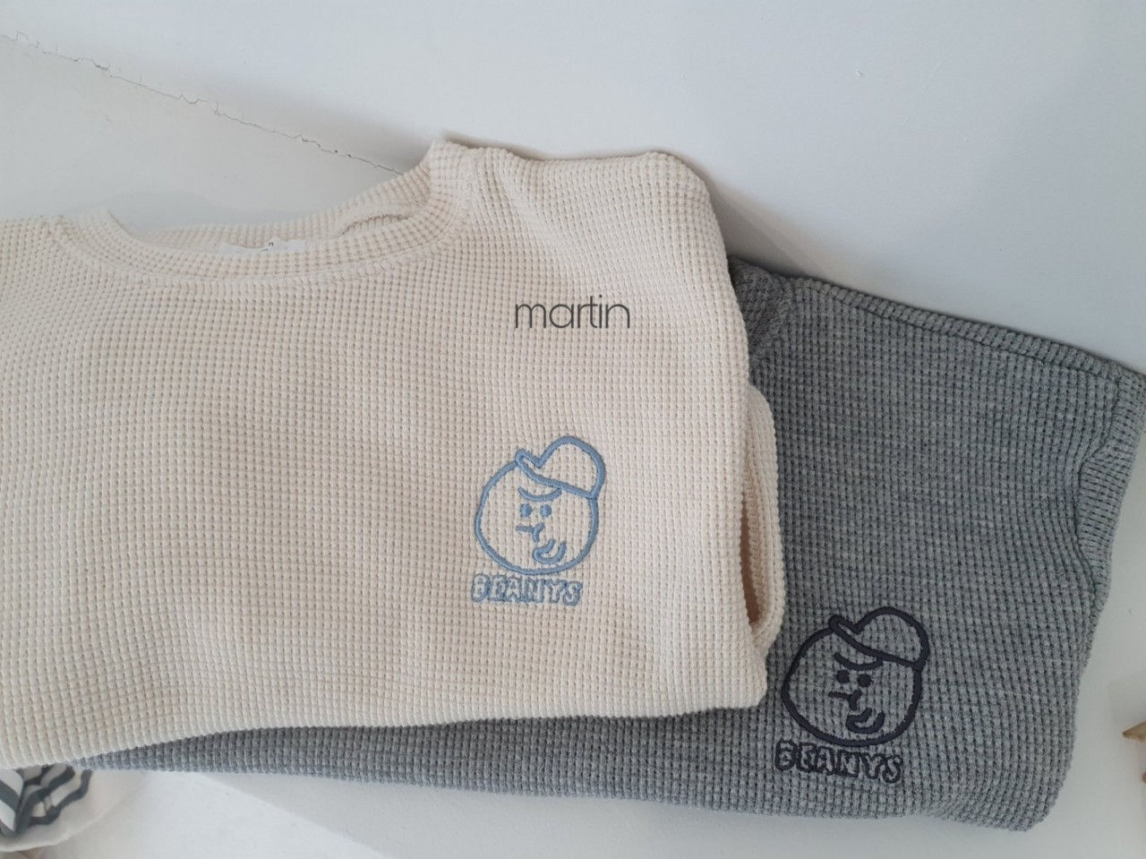 MARTIN - Korean Children Fashion - #Kfashion4kids - Waffle Embroidery Sweatshirt - 5