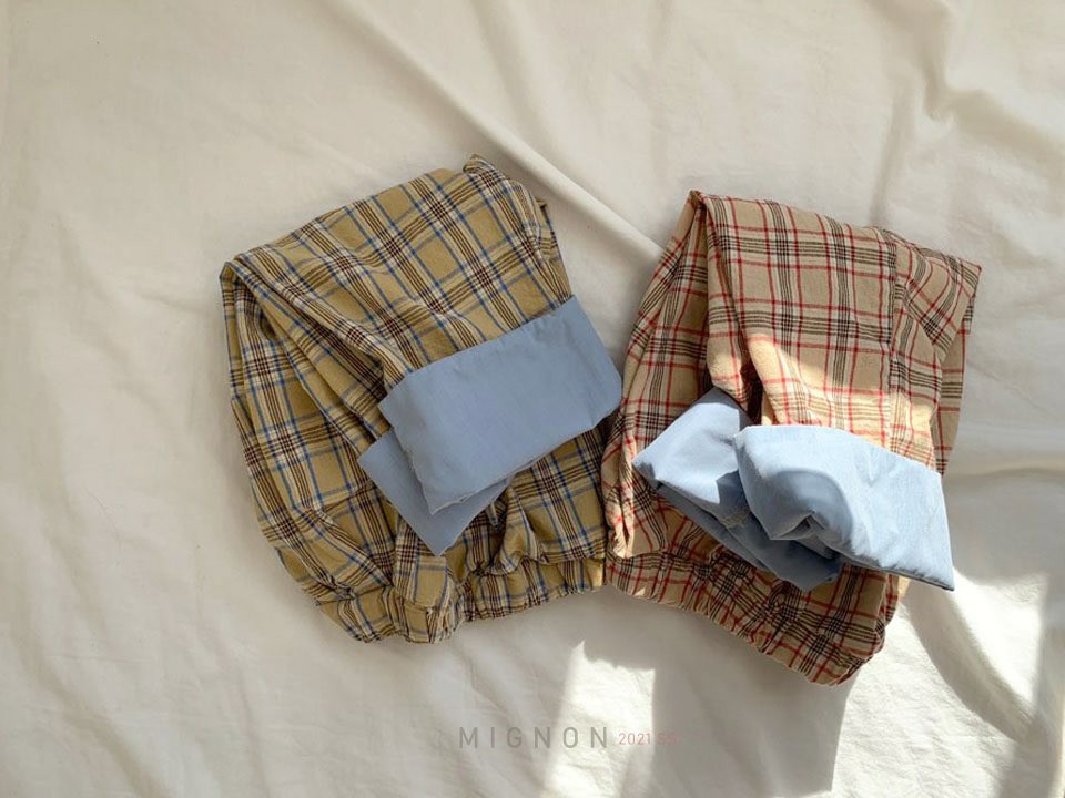 MIGNON - Korean Children Fashion - #Kfashion4kids - Mute Check Pants