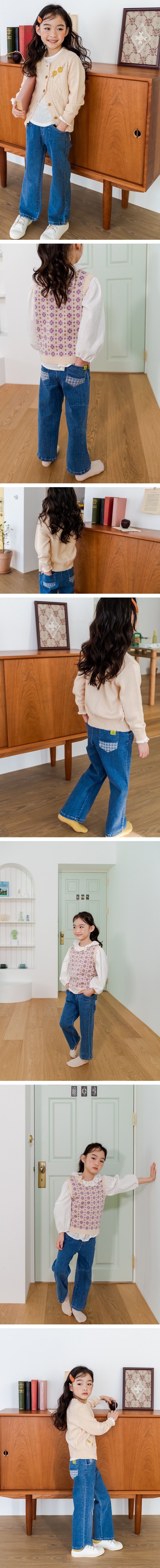 MILK POWDER - Korean Children Fashion - #Kfashion4kids - Point Denim Pants