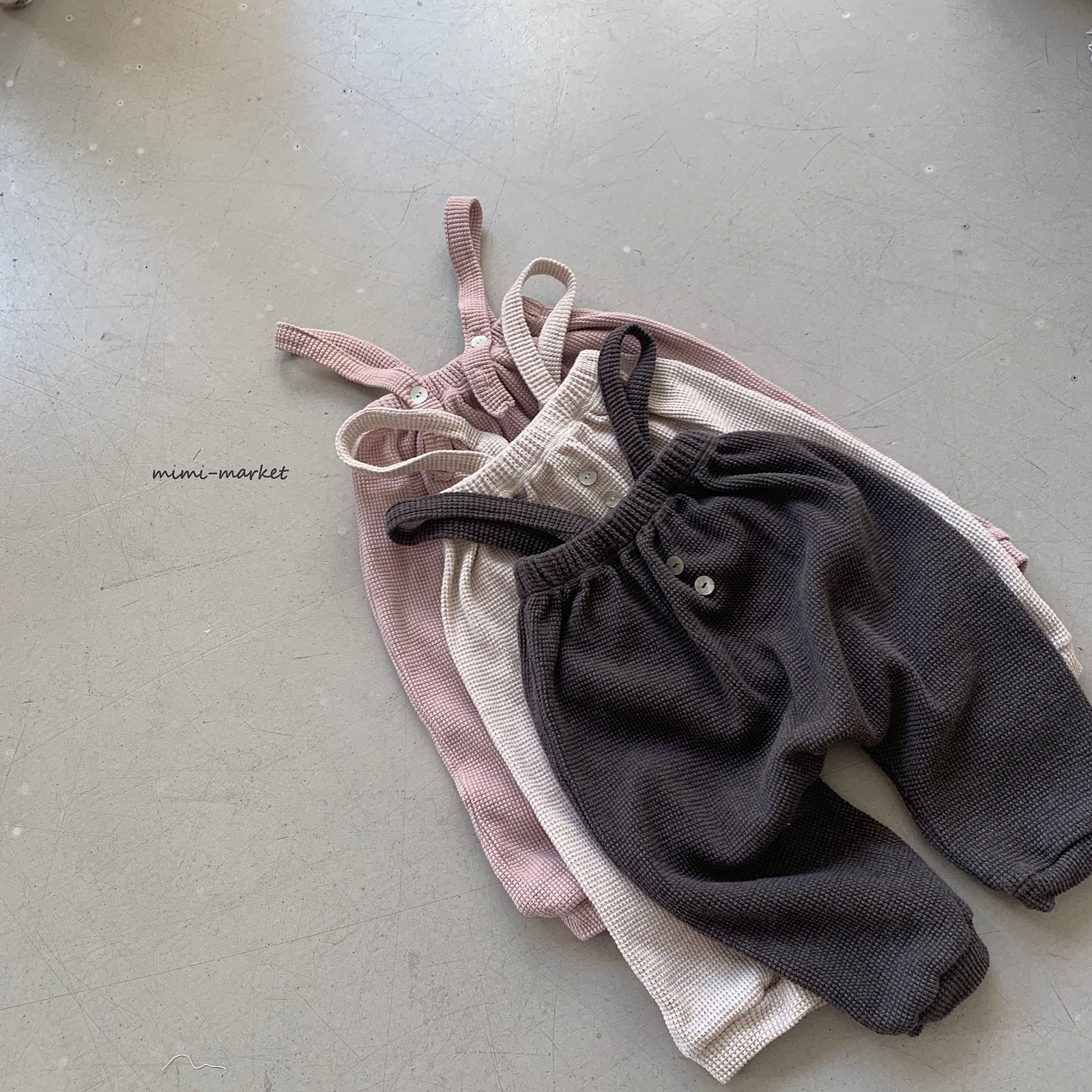 MIMI MARKET - Korean Children Fashion - #Kfashion4kids - Cookie Suspender Pants - 3