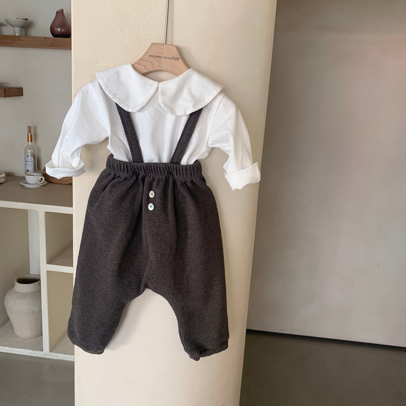 MIMI MARKET - Korean Children Fashion - #Kfashion4kids - Cookie Suspender Pants - 5