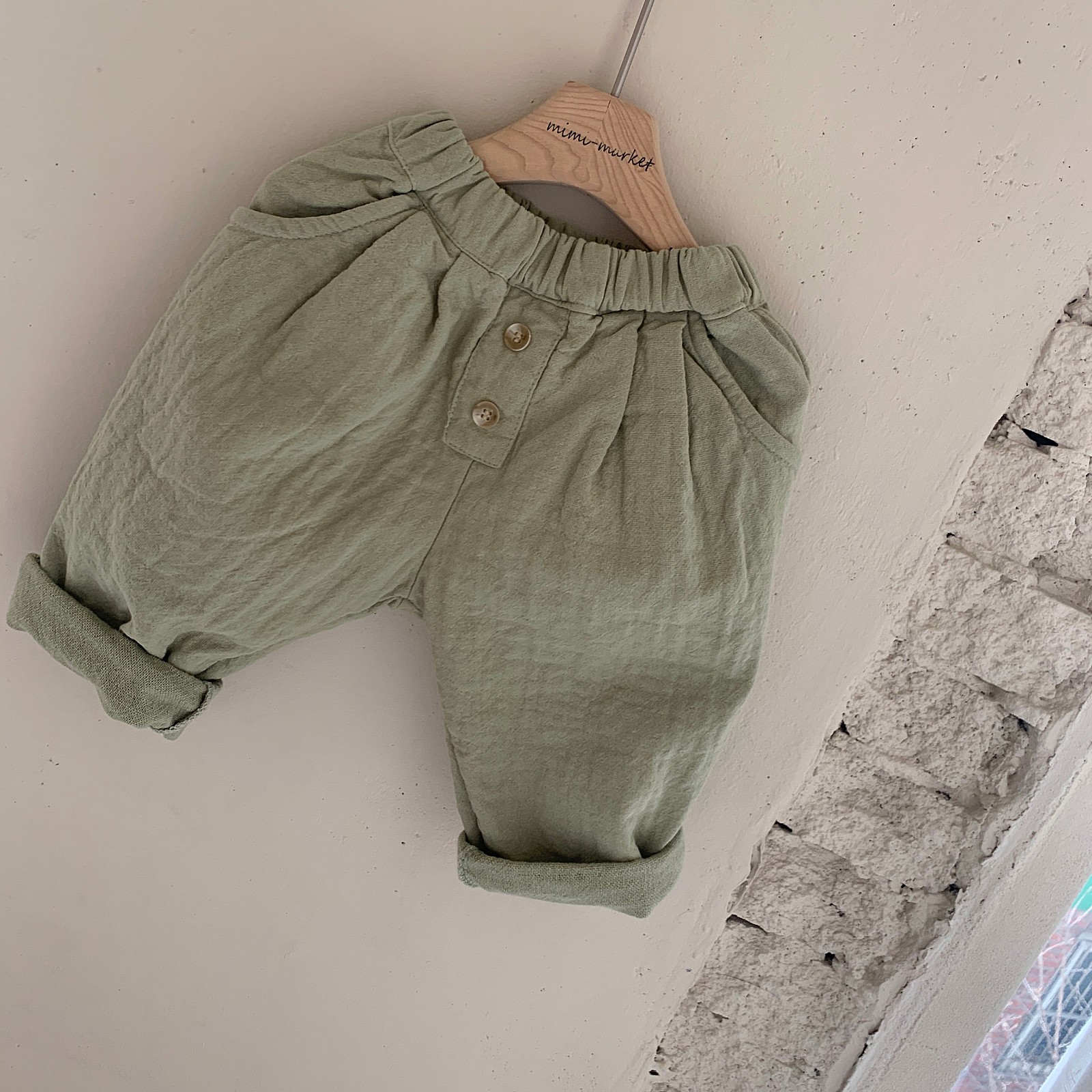 MIMI MARKET - Korean Children Fashion - #Kfashion4kids - Button Pants - 2