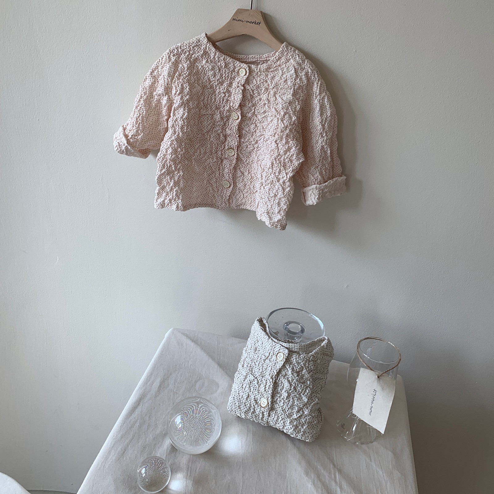 MIMI MARKET - Korean Children Fashion - #Kfashion4kids - Dot Cracker Blouse - 12