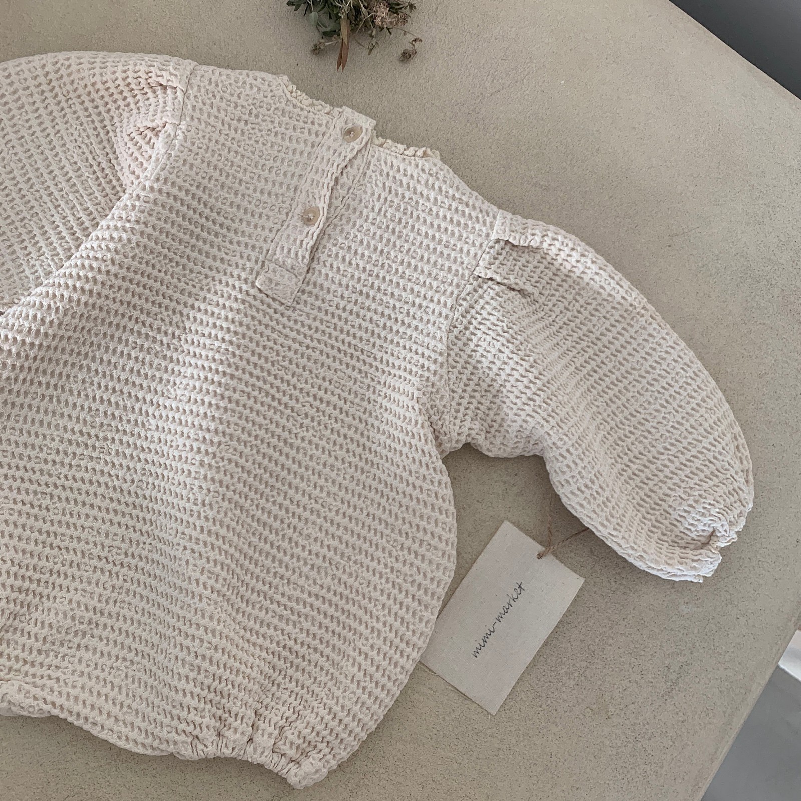 MIMI MARKET - Korean Children Fashion - #Kfashion4kids - Waffle Bodysuit - 6