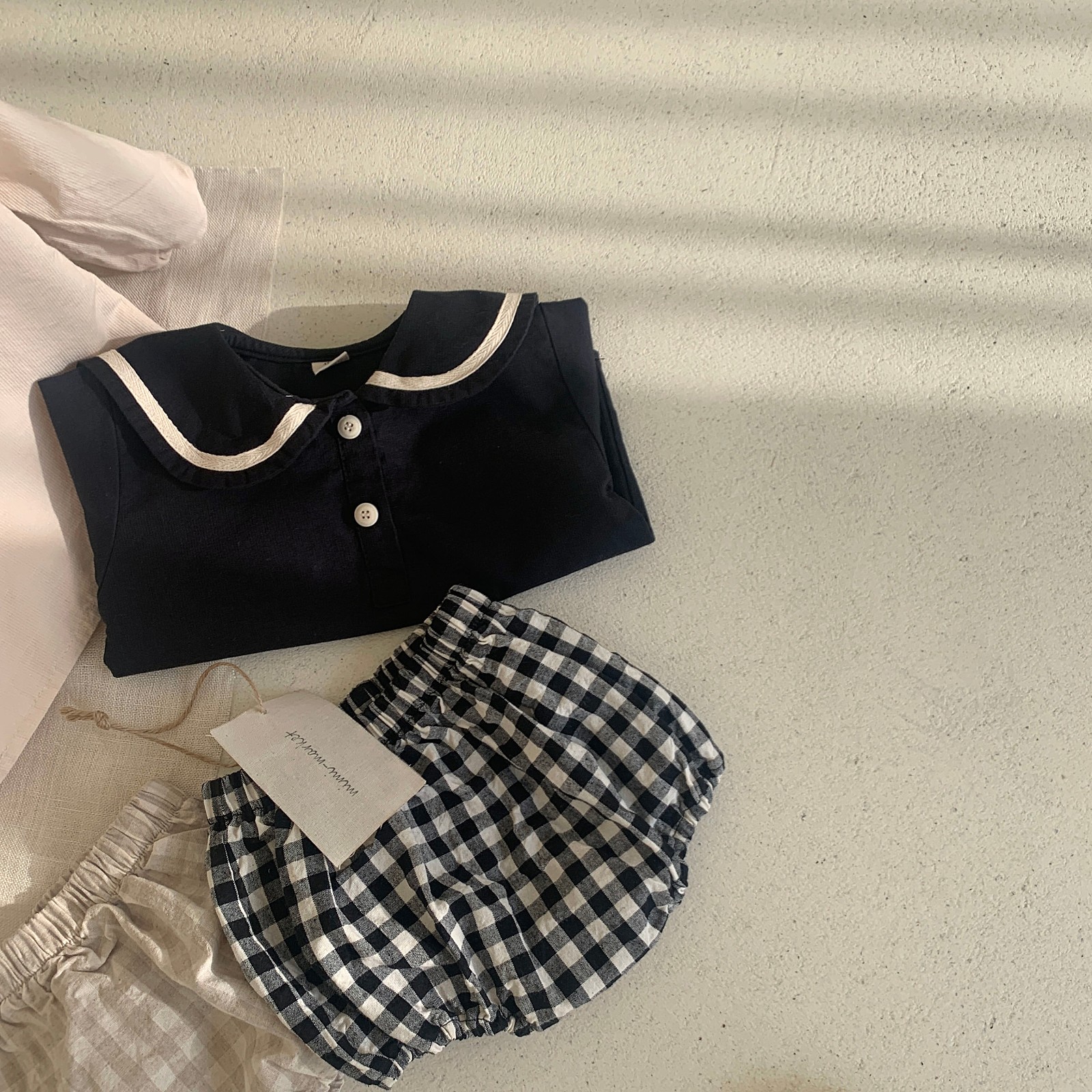 MIMI MARKET - Korean Children Fashion - #Kfashion4kids - Sailor Top Bloomer Set - 10