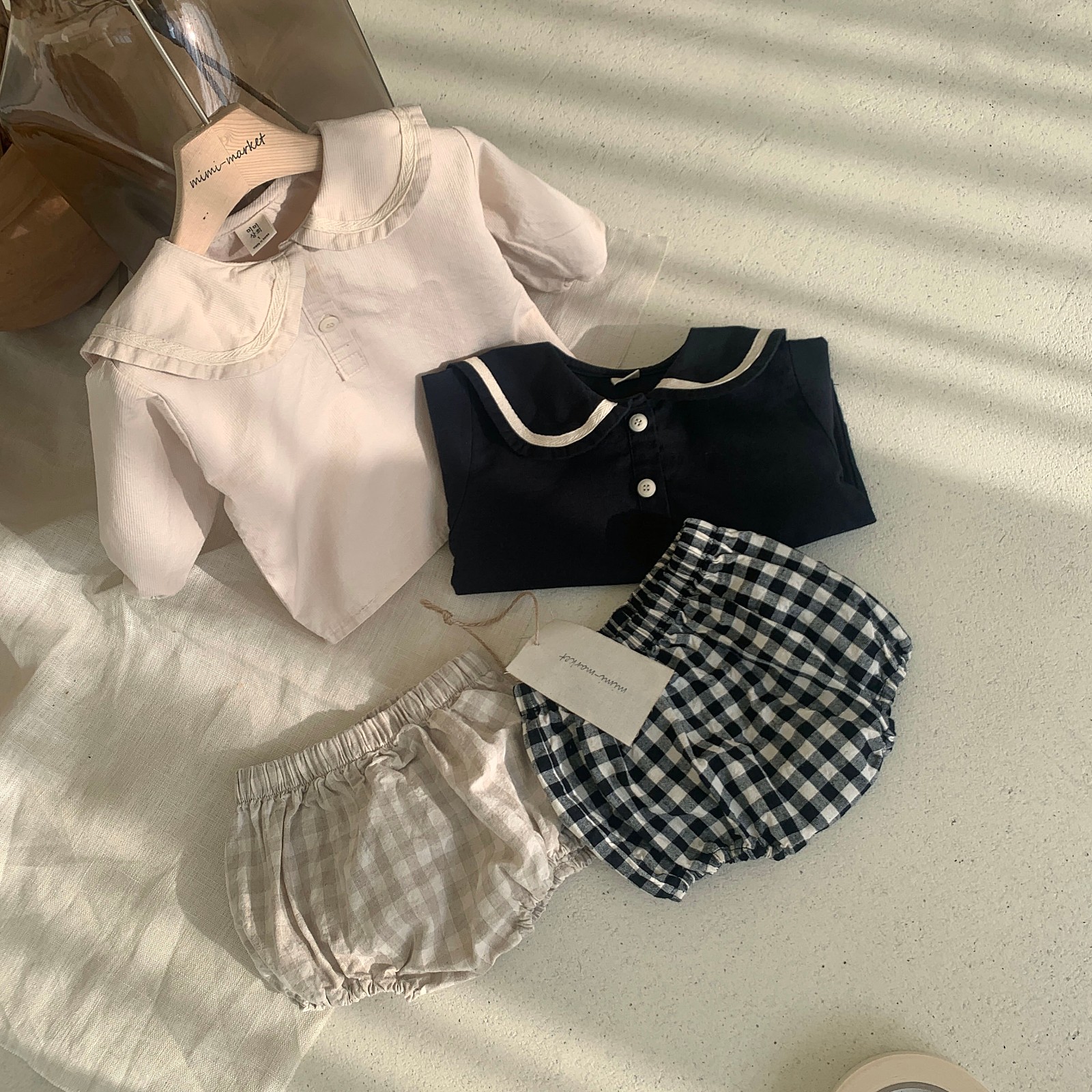 MIMI MARKET - Korean Children Fashion - #Kfashion4kids - Sailor Top Bloomer Set - 4