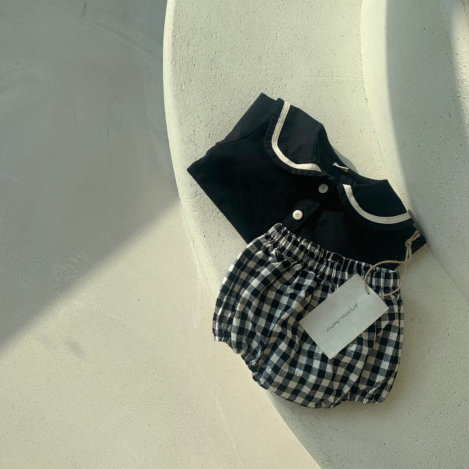 MIMI MARKET - Korean Children Fashion - #Kfashion4kids - Sailor Top Bloomer Set - 6