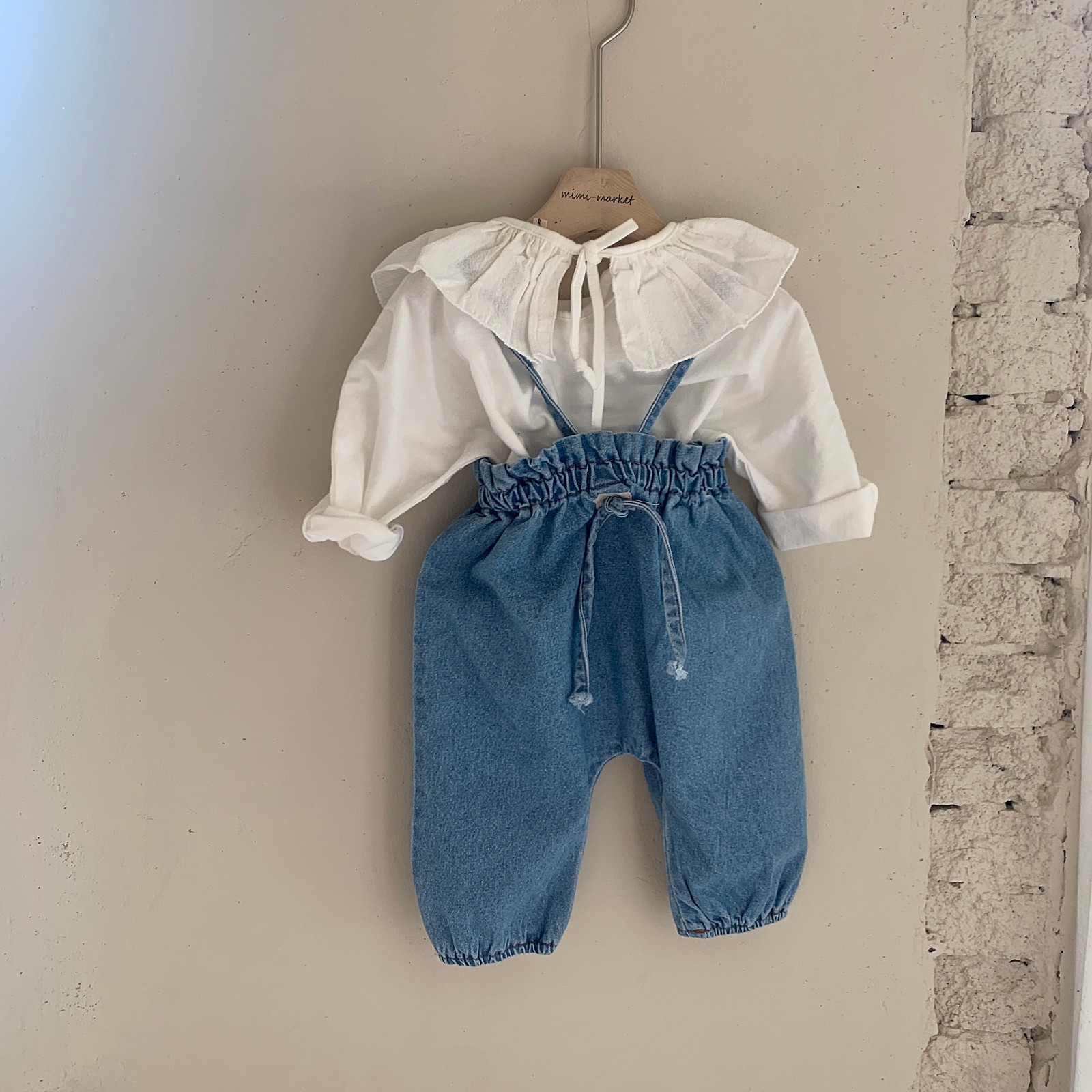 MIMI MARKET - Korean Children Fashion - #Kfashion4kids - Biggy Denim Suspender Pants