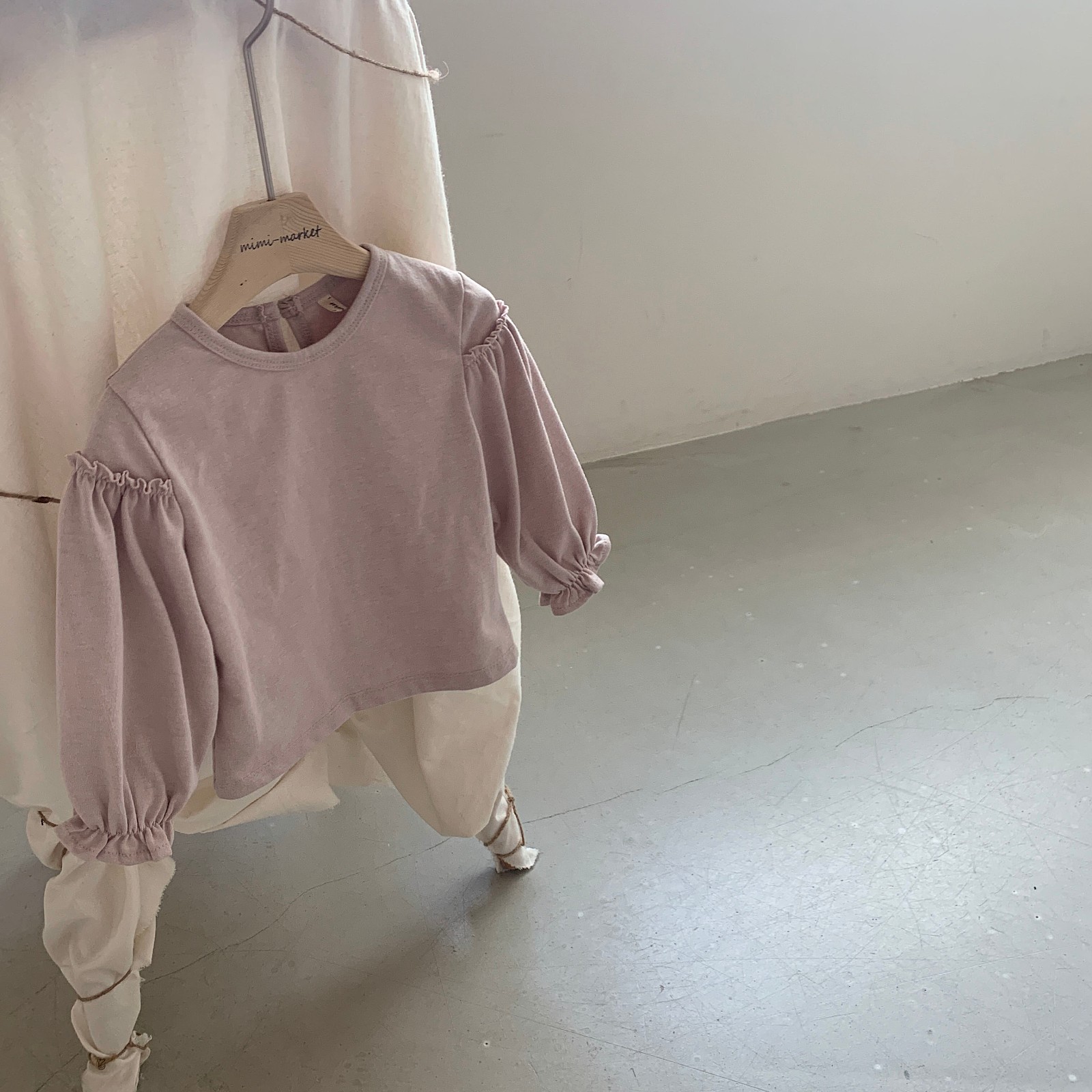 MIMI MARKET - Korean Children Fashion - #Kfashion4kids - Frill Sleeve Tee - 11