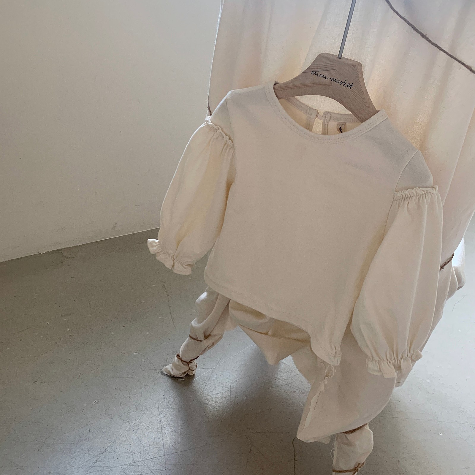 MIMI MARKET - Korean Children Fashion - #Kfashion4kids - Frill Sleeve Tee - 5