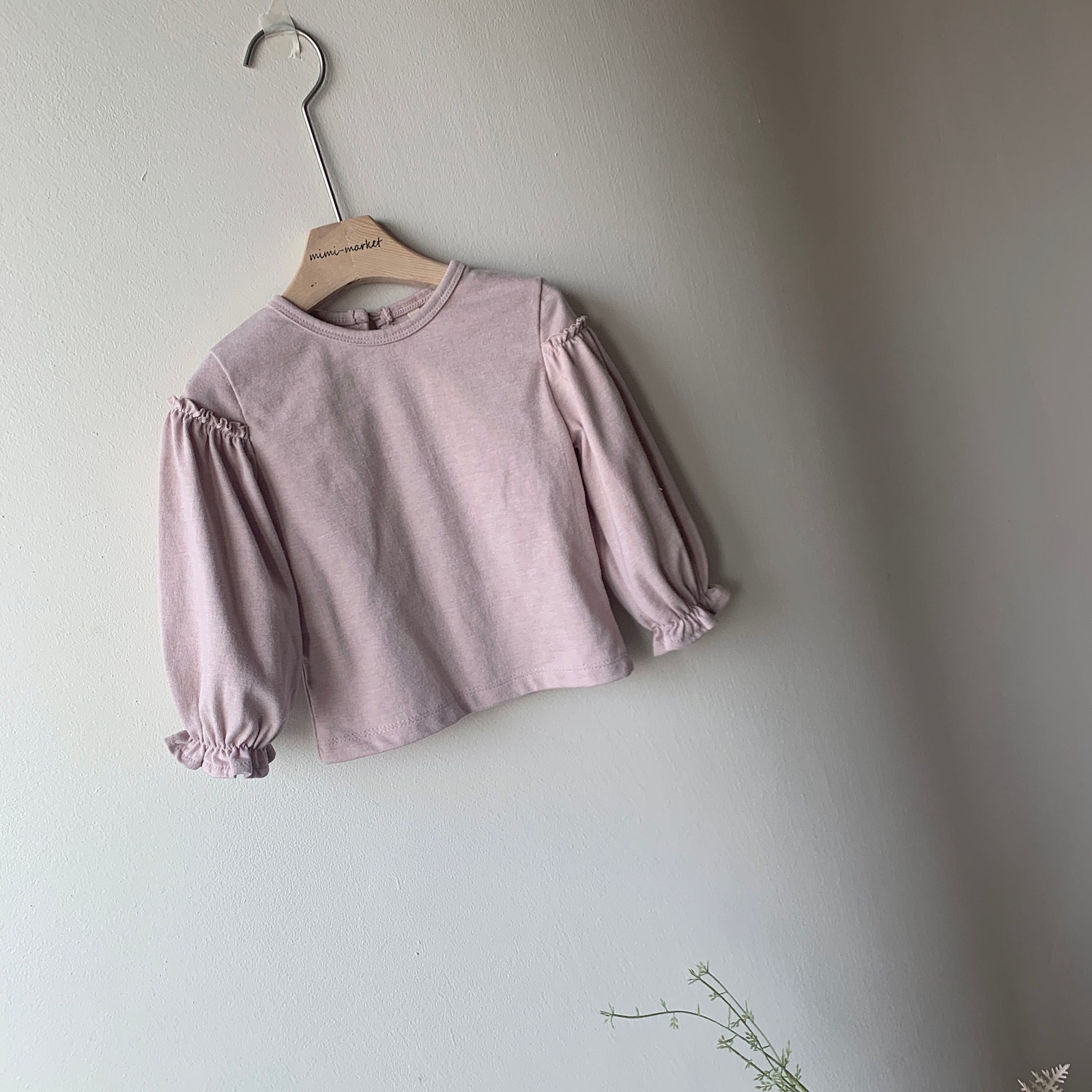 MIMI MARKET - Korean Children Fashion - #Kfashion4kids - Frill Sleeve Tee - 7