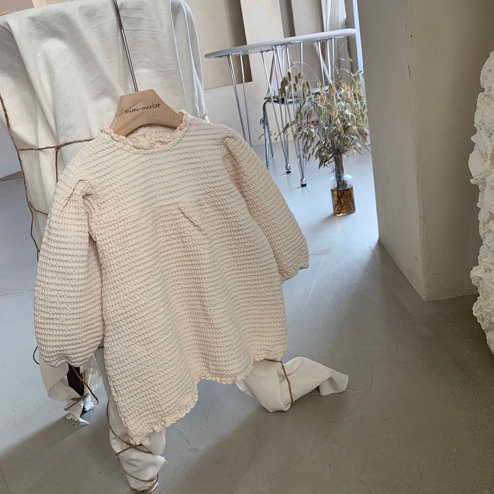 MIMI MARKET - Korean Children Fashion - #Kfashion4kids - Waffle One-piece - 12