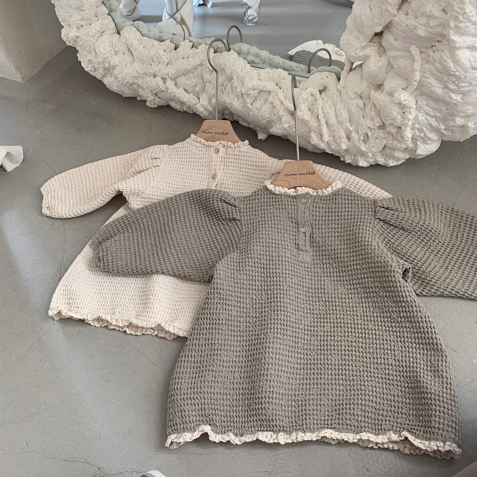 MIMI MARKET - Korean Children Fashion - #Kfashion4kids - Waffle One-piece - 3