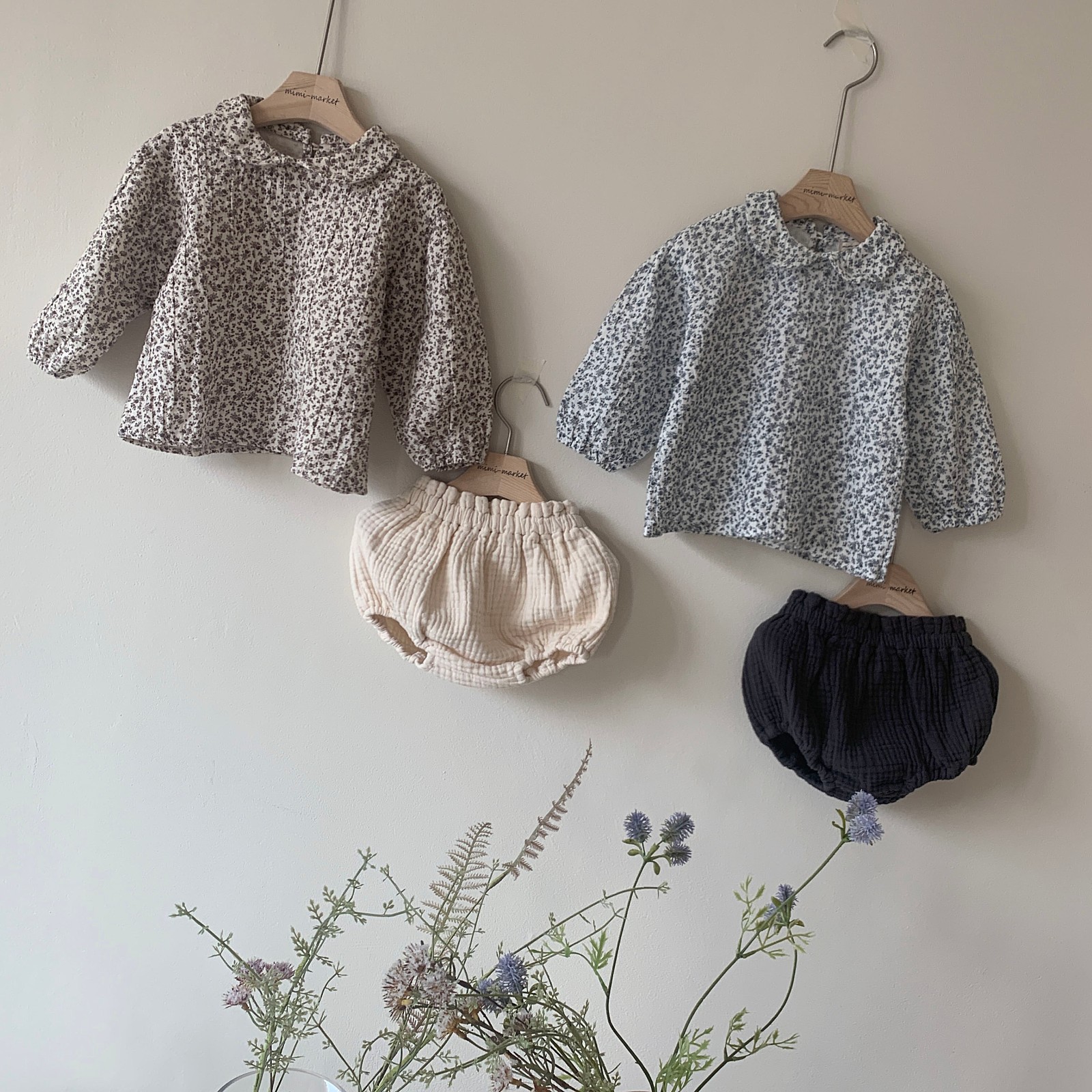 MIMI MARKET - Korean Children Fashion - #Kfashion4kids - Franc Blouse Bloomer Set