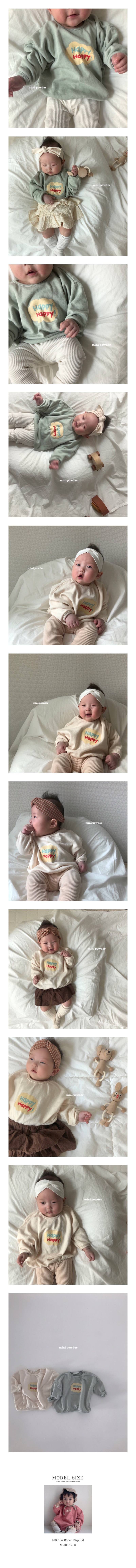 MINI POWDER - Korean Children Fashion - #Kfashion4kids - Happy Sweatshirt