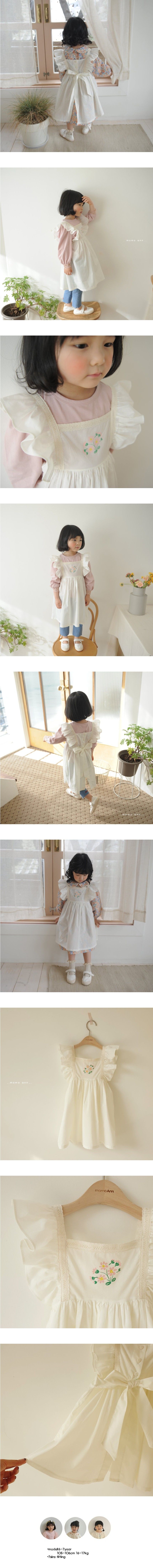 MOMO ANN - Korean Children Fashion - #Kfashion4kids - Floral Apron - 2