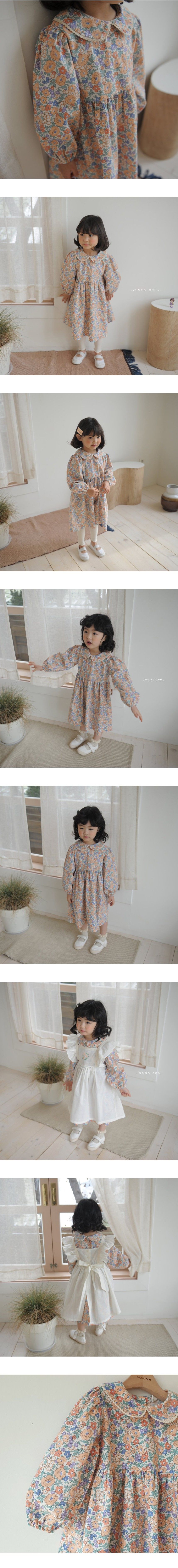 MOMO ANN - Korean Children Fashion - #Kfashion4kids - Collar Flower One-piece - 2