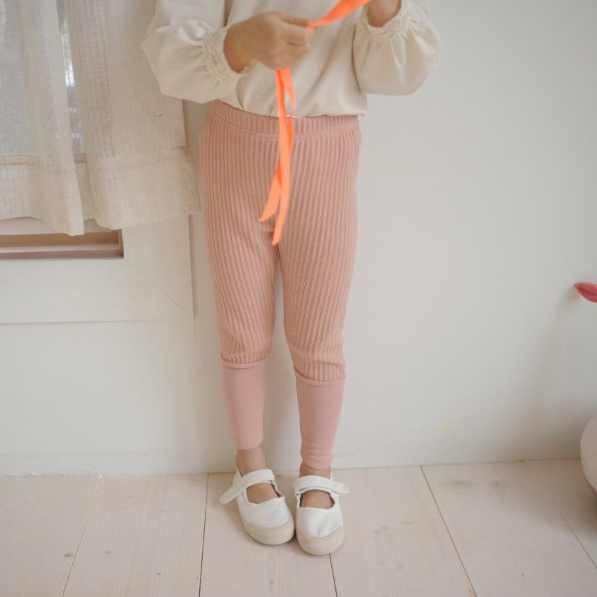 MOMO ANN - Korean Children Fashion - #Kfashion4kids - Rib Leggings