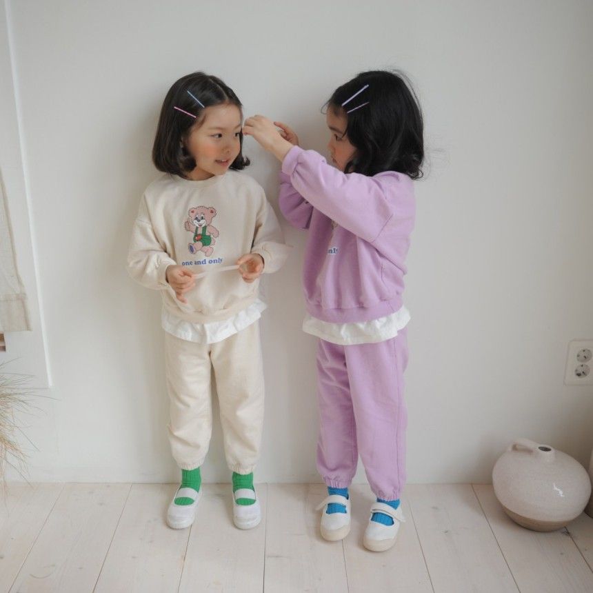 MOMO ANN - Korean Children Fashion - #Kfashion4kids - Only Bear Top Bottom Set