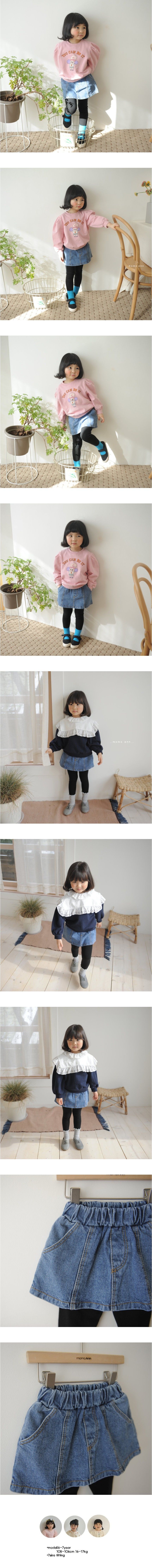 MOMO ANN - Korean Children Fashion - #Kfashion4kids - Mini Denim Skirt Leggings - 2