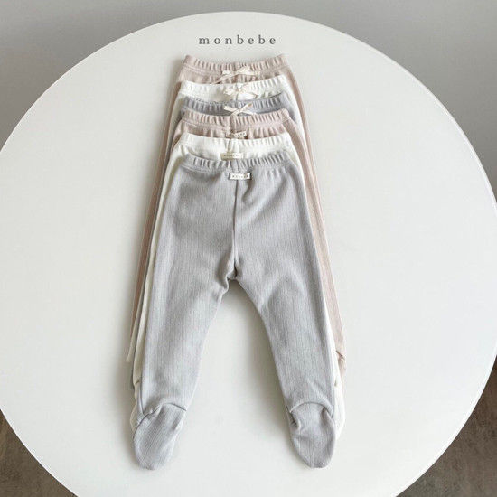 MONBEBE - Korean Children Fashion - #Kfashion4kids - Jacquard Foot Leggings