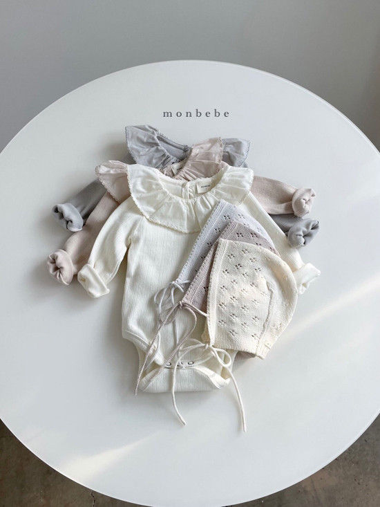 MONBEBE - Korean Children Fashion - #Kfashion4kids - Jacquard Frill Bodysuit - 5
