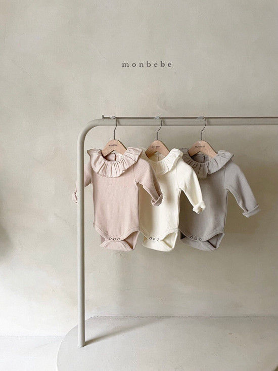 MONBEBE - Korean Children Fashion - #Kfashion4kids - Jacquard Frill Bodysuit - 8