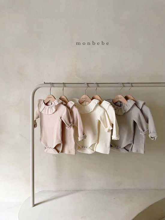 MONBEBE - Korean Children Fashion - #Kfashion4kids - Jacquard Frill Bodysuit - 9