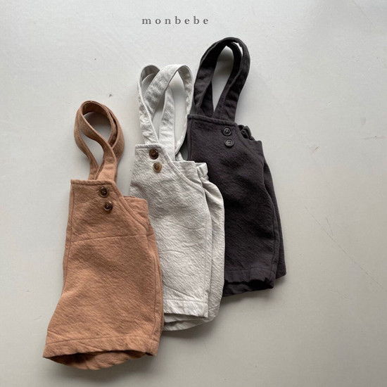 MONBEBE - Korean Children Fashion - #Kfashion4kids - Spring Suspender Half Pants